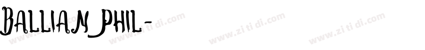 Ballian Phil字体转换